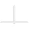 Ekena Millwork Eugene Architectural Grade PVC Gable Bracket, 108"W x 67 1/2"H x 4"D x 6"F, 15/12 Pitch GBP108X68X0406EUG00 - alternate 4